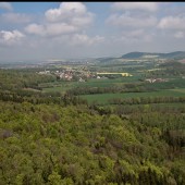 Pierwsze moje foto z pokładu paralotni.