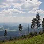 Cerna Hora lipiec 2014, Widok ze startu na prawo.