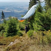 Cerna Hora Paragliding Fly