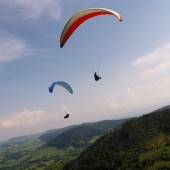 Grzmiąca Paraglideing Fly