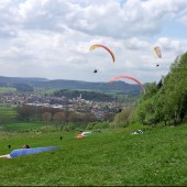 Mieroszów, paragiding, Latanie w Mieroszowie