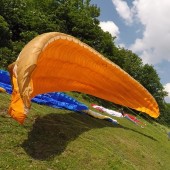 Srebrna Góra - burzowo i deszczowo, Paragliding Fly