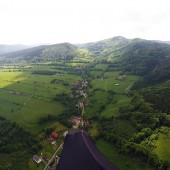 Dolina Grzmiącej od strony wjazdu.