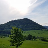 Lądowanie pod Bukowcem, widok na Stożek