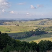 Andrzejówka - Klina Paragliding Fly, Widok z górnego startu