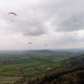 Srebrna była dość mocno zasłonięta chmurami.