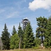 Cerna Hora lipiec 2014, Widok na górnej stacji kolejki.