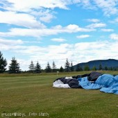 Rudnik Paragliding Fly, Lądowanie za Świdnicą na polu golfowym - bajka.