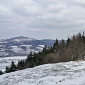 Widok ze startu na wskaźnik.