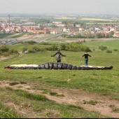 Bielawa - Łysajka, Widok z pozycji startowej na kierunek - N ( północny )
