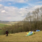 Andrzejówka - Klin 2014-04-06, Dolne miejsce do startu.