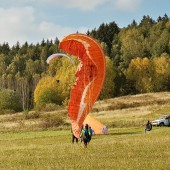 Mieroszów - Paragliding Fly, Daria ćwiczy kobrę.