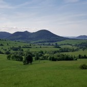 Lądowanie pod Bukowcem, widok w stronę Dzikowca.