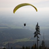 Paralotnie nad Cerną Horą