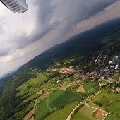 Srebrna Góra - burzowo i deszczowo, Paragliding Fly