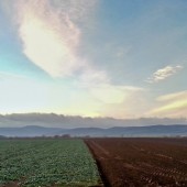 Mieroszowski mordor, Z zewnątrz od strony Wrocławia, piękna jak na grudzień pogoda, ale widać co się dzieje nad Mieroszowem.