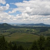 Startowisko Bukowiec, Widok ze startu, na wprost.