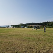 Towarzystwo Lotnicze Świebodzice kurs podstawowy 2018 dzień 6, Wilga zapracowana.