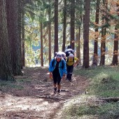 Cerna Hora Paragliding, Ścieżką przez las ...